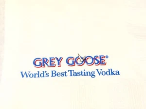 Grey Goose Cocktail Cordial Napkin World's Best Tasting Vodka Full Box - Picture 1 of 6