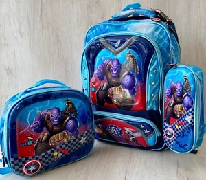 Kids Backpack 3 in 1, girls and boys school bags - Picture 1 of 30