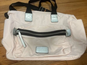 *Marc Jacobs Nylon Biker Baby Bag / Diaper Bag Pink Silver* - Picture 1 of 7