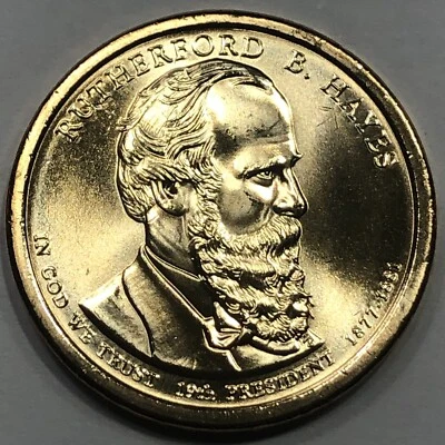 2011 P&D - Juego de monedas de dólar de oro presidencial Rutherford Hayes Foto 1 de 2