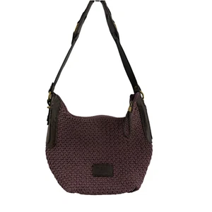 The Sak Damen Strick Umhängetasche lila Reißverschluss Sling gefüttert S - Bild 1 von 12