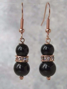 Glass Pearl Earrings Brides Bridesmaids Wedding Prom Party (mj6) - Picture 1 of 48