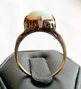 Antique Art Nouveau 14k Two Toned Gold Ring Mounting, As Is - Picture 1 of 6