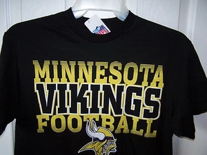 Minnesota Vikings Black T Shirt Medium New with Tags - Picture 1 of 1