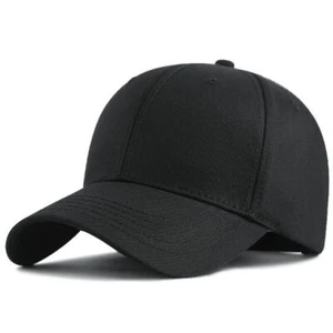 XL/XXL/3XL 59-67cm Oversize Baseball Cap Structured Cotton Plain Large Big Hat#A - Picture 1 of 47