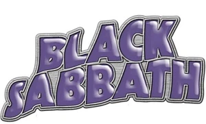 Spilla Metallica Con Logo Ondulato Viola Dei Black Sabbath - Picture 1 of 1