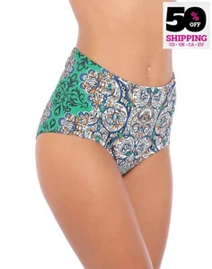 RRP€140 TORY BURCH High-Waisted Bikini Bottom Size XS Floral Pattern - Picture 1 of 3