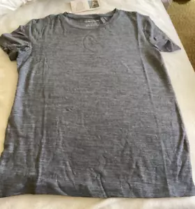 Merigreeny Women’s Gray 100% Merino Wool Base Layer Short Sleeve T-shirt, M*** - Picture 1 of 11