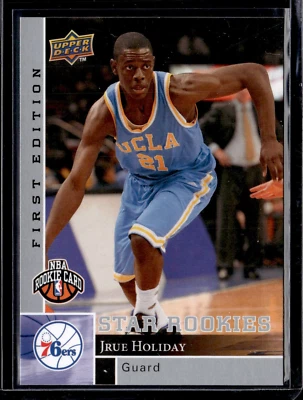 2009-10 Upper Deck primera edición #192 Jrue Holiday Star Rookies RC 76ers sin precio base como nuevo Foto 1 de 2