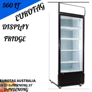🔥 EUROTAG 560LT SINGLE DOOR COMMERCIAL UPRIGHT DISPLAY DRINK Fridge BRAND NEW❄️ - Picture 1 of 8
