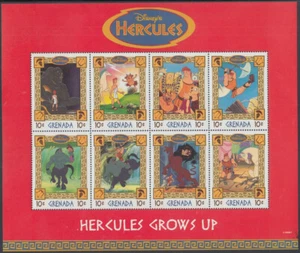 GRENADA Sc# 1751/3 SET of 2 DISNEY SHEETS of 8 ALL DIFF CELEBRATING HERCULES - Picture 1 of 2