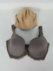 Lot Of 2 : 32 G Bras Wacoal Seduction Spacer Fantasie Smoothing Full Cup Nude
