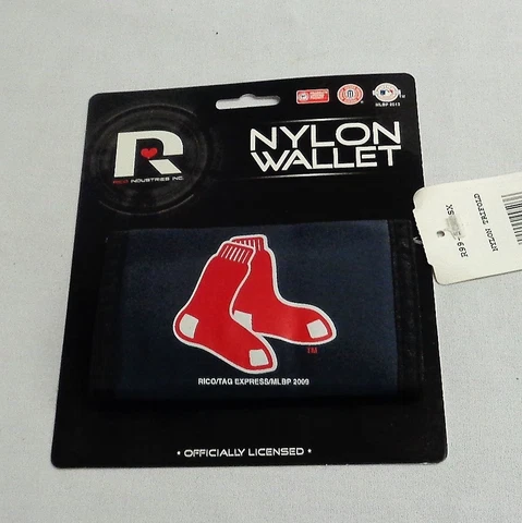 MLB Boston Red Sox Nylon Fenway Park BLUE Tri Fold Wallet FREESHIPPING Cover