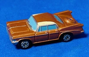 Vintage Micro Machines 1960 Chrysler Imperial Car Brown Tan 1989 Galoob - Picture 1 of 5