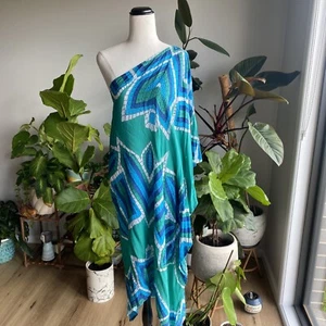 Suboo Dress Boho Funky Summer Dress Handkerchief Hem One Shoulder Fits S/M - Picture 1 of 13