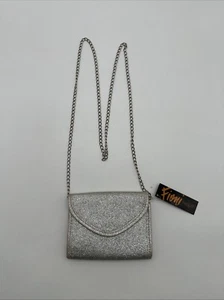 FIONI Night For Women Silver Sparkly Evening Bag Purse Magnetic Snap… - Picture 1 of 20