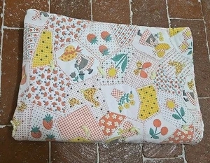 Vintage Quilt Nap Blanket Handmade Stitched Baby Toddler Lightweight 31"×42" - Picture 1 of 6