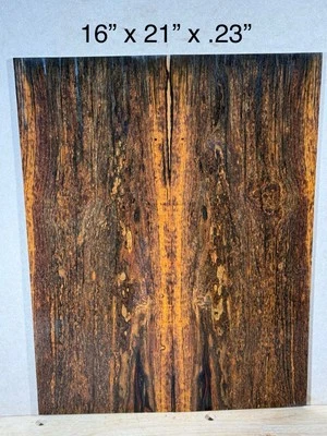 Brazilian Ebony Guitar Top/back - Book Matched Set Guitar Building Luthier Wood - Image 1 of 4