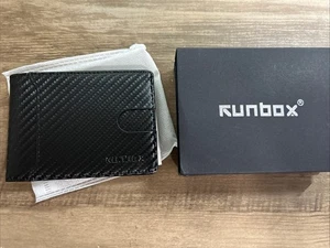 RUNBOX Geldbörse für Herren Slim Kreditkartenetui Fächer Leder - Bild 1 von 6