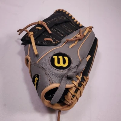 Guante de béisbol Wilson A500 12,5" A05RB21125 gris negro mano izquierda tiro derecho Foto 1 de 4