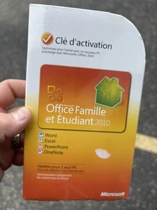 Office Famille et Etudiant 2010 French Version New Sealed Packaging - Afbeelding 1 van 3
