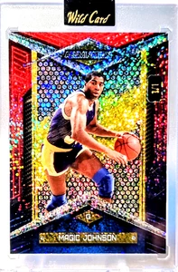 Comodín Just the Hits 2024 baloncesto Magic Johnson Rainbow Disco 1/1 Lakers - Imagen 1 de 2