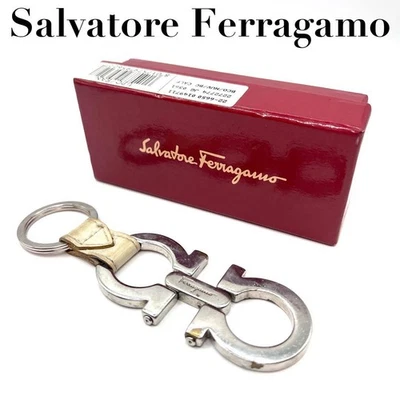 Salvatore Ferragamo Gancini Silver Keyring - Image 1 of 4