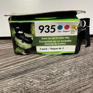 HP 935 3-pack Cyan/Magenta/Yellow Original Ink Cartridges - Date 2020 - Picture 1 of 5