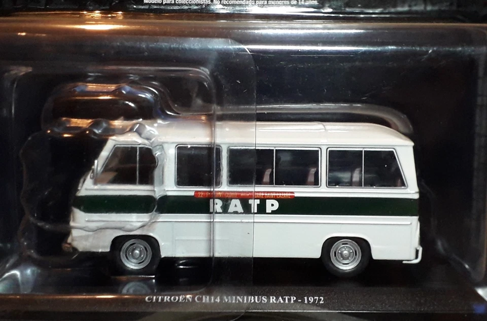 1/43 CITROEN CH14 MINIBUS RATP    1972 Utilitaire Miniature Collection Bus Car - Photo 1/2