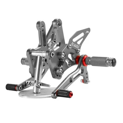 Repose pieds commandes reculées gris pour Kawasaki ZX4R 2023 ZX-4RR 2022-2024 E3 - Photo 1/4