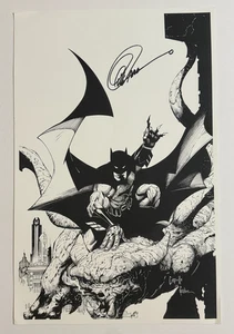 Greg Capullo signed Autogramm Comic Kunstdruck Batman schwarz-weiß 11x17" - Bild 1 von 8