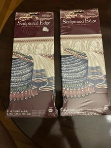 Lot Of 2 Borden Sculptured Edge Wall Border 25 Ft Each New Old Stock  - Picture 1 of 2