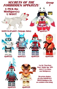 LEGO U PICK Ninjago SECRETS OF THE FORBIDDEN SPINJITZU Minifigures *NEW* Group 1 - Picture 1 of 27