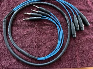 Elite Core Helical Shield 4 Channel XLR Female to 1/4" TRS Male 6' Audio Snake - Picture 1 of 4