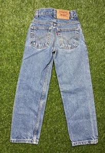 Vintage Levis 550 Jeans Size 7 Slim Youth Red Tab Relaxed Distressed - Picture 1 of 9