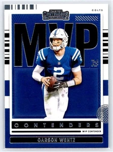 2021 Panini Contenders #MVP-CWE Carson Wentz MVP Contenders - Picture 1 of 2