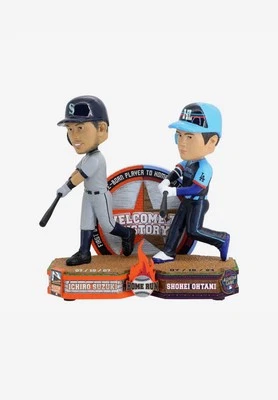 🔥 Ichiro Suzuki - Shohei Ohtani 🔥 All-Star Home Run History Dual Bobblehead - Image 1 of 4