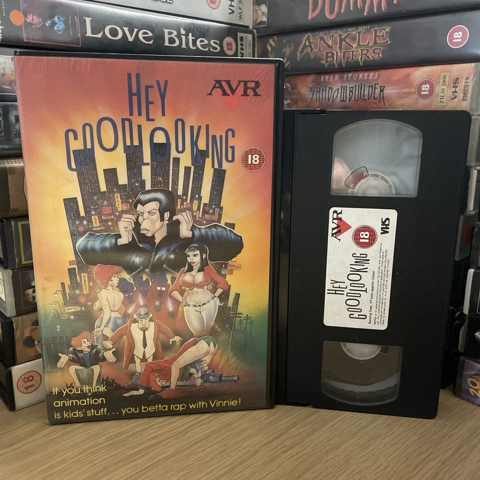 HEY GOOD LOOKING - Ex-rental VHS - Ralph Bakshi - Adult Cartoon Comedy - AVR - Image 1 of 4