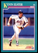 1991 SCORE KEVIN ELSTER NEW YORK METS #633