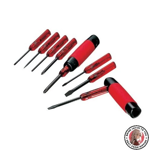 NEW ANEX Screwdriver Set Rubber Grip Set of 8 (+0/+1/+2/-2.5/ - Image 1 of 1