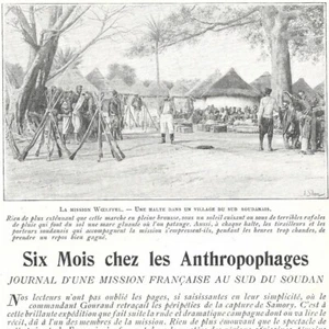 Six mois chez les Anthropophages  Mission Sud du Soudan - Article de presse 1901 - Bild 1 von 6