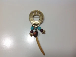 Omas Schmuck ~ Vintage Southwestern Stil Anstecknadel Brosche 1,5" - Bild 1 von 3