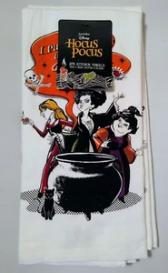 Toallas de cocina Disney Hocus Pocus 2 piezas I Put A Spell On You Sisters nuevas con etiqueta - Imagen 1 de 3