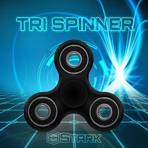 NEGRO Hand Spinner Tri Fidget Focus Desk Juguete EDC TDAH Autismo NIÑOS ADULTOS - 1 pieza - Imagen 1 de 5