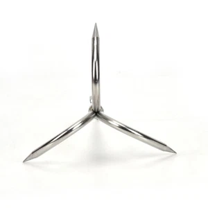 3 Claws Grappling Hook Climbing Survival Carabiner Tool Stainless Steel JvC.vp - Picture 1 of 8