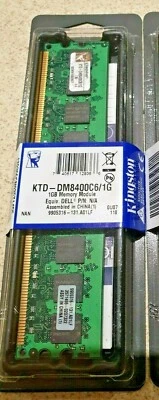NEW ORIGINAL BNIB Kingston 1GB DDR2 Memory KTD DM8400C6/1G KTD-DM8400C6/1G DIMM - Image 1 of 3