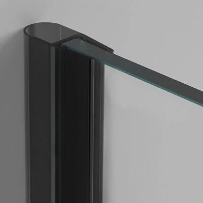 BADENA Duschdichtung Ersatzdichtung 6mm 8mm Wasserabweiser Duschtürdichtung schwarz