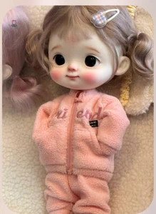 1/6 BJD Doll Face Makeup Eyes Cute Big Head Girl Resin Ball Jointed SD Bare Doll - Picture 1 of 13