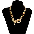 Hip Hop Chain Choker Necklace Jewelry Women Thick Chunky Clavicle Chain Necklace