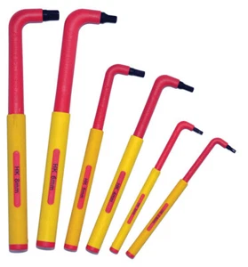 Kit 6 chiavi esagonali / brugole isolate VDE per tensione elettrica - Imagen 1 de 6